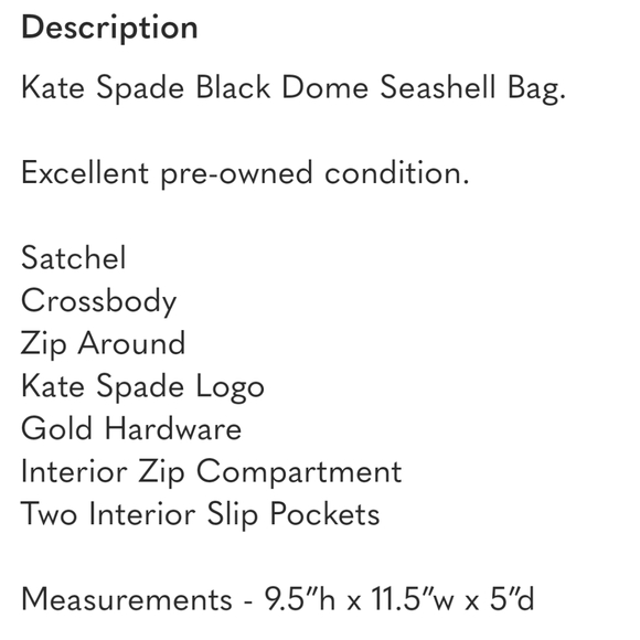 Kate Spade Black Leather Patterson Drive Quilted Large Dome Satchel Adjustable - Picture 4 of 13